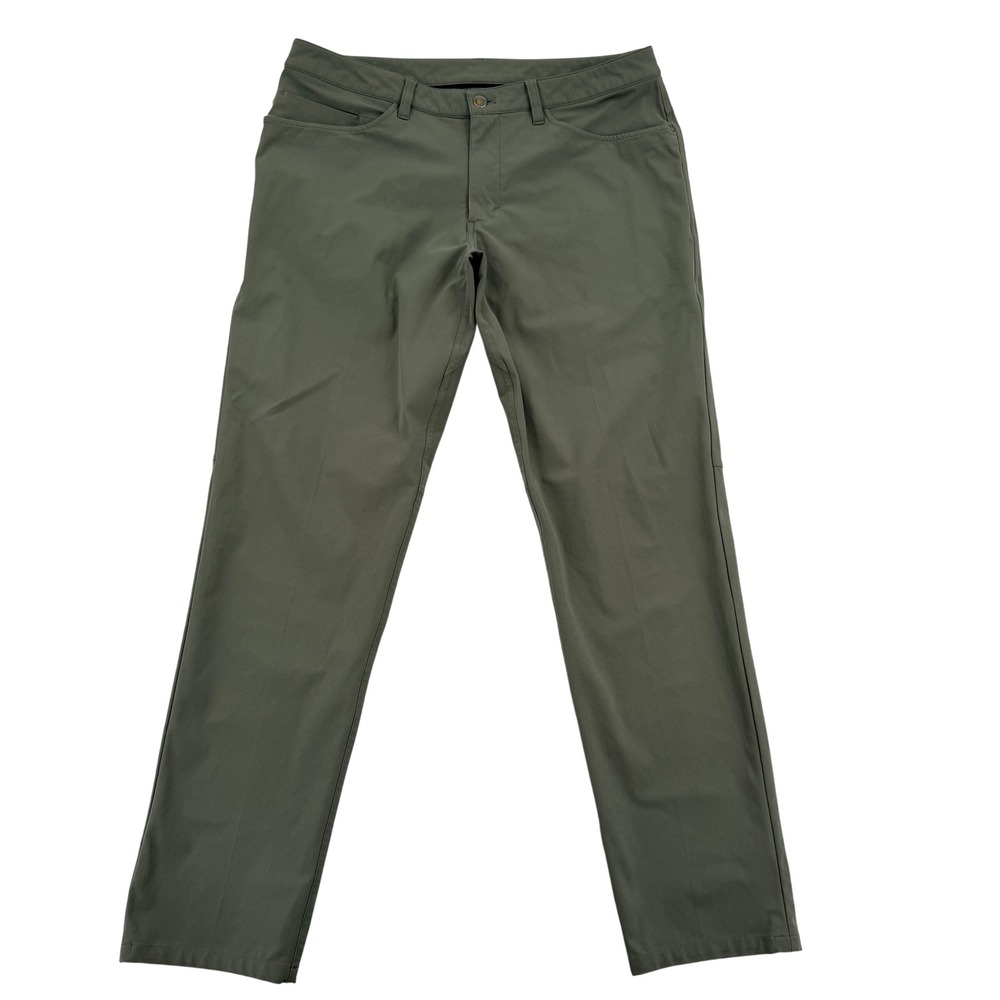 Lululemon ABC Pant Classic Slim-Fit Pant 34 Olive Green Warpstreme Chino Pants